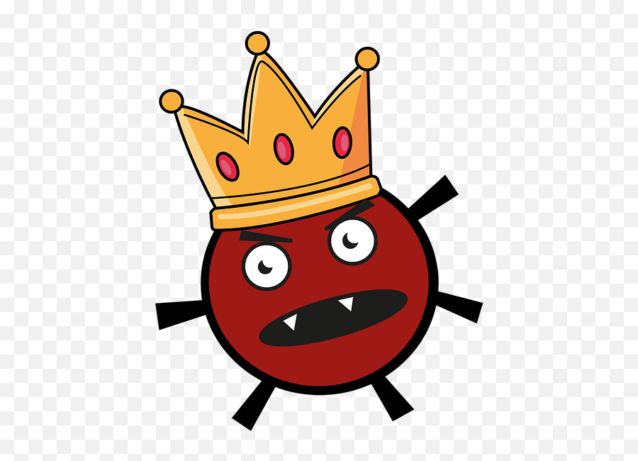 Virus Angry Crown - Free Image On Pixabay Imagenes De Virus Animadas Png,Crown Transparent Image
