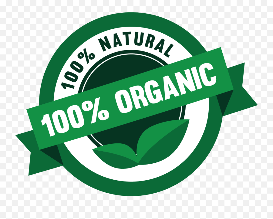 100% Natural Logo Symbol Stock Vector | Adobe Stock