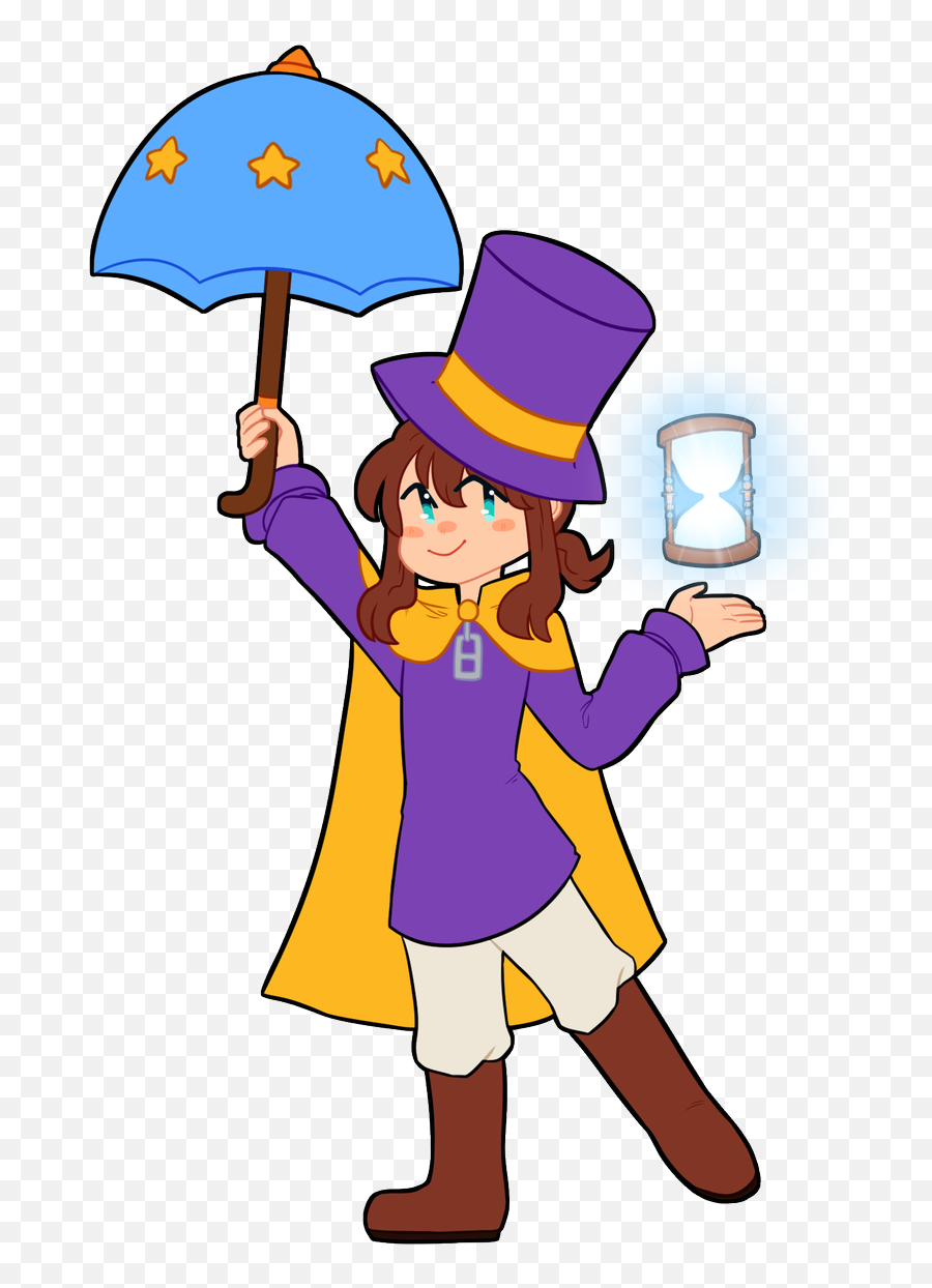 Simple Style For Hat Kid Too - Cartoon Png,Hat Kid Png