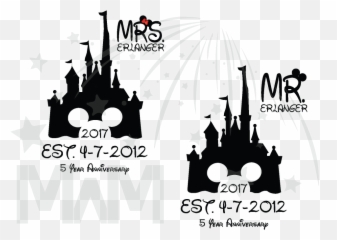 Download Cinderella Castle Silhouette Png For Kids - Custom Disney Mickey Mouse