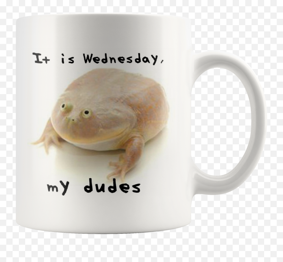 Wednesday Frog Meme Coffee Mug - Magic Mug Png,Wednesday Frog Png