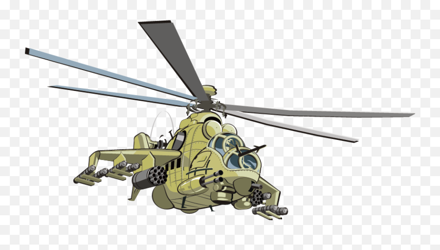 Helicopter Clipart Attack - Apache Helicopter Vector Png,Apache Helicopter Png