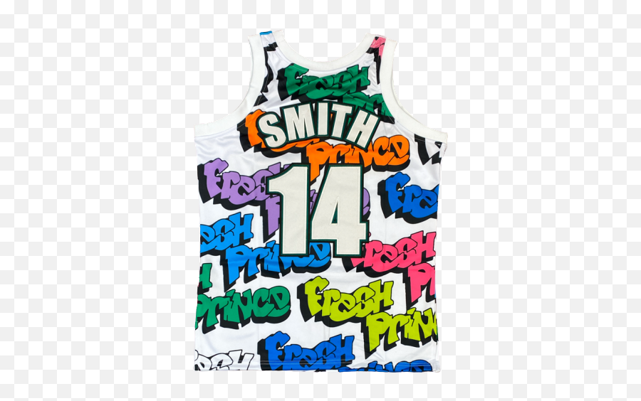 Will Smith 14 Fresh Prince Of Bel - Air Graffiti Jersey Sleeveless Png,Will Smith Png