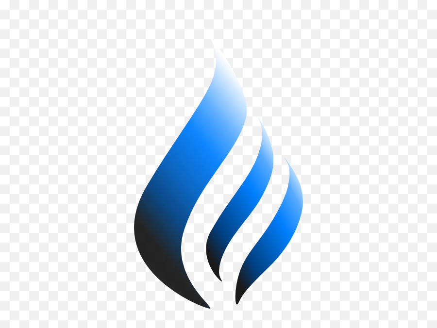 Blue Logo Flame Style Clip Art - Blue Logo Flame Png,Blue U Logo