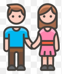 Man And Woman Holding Hands Emoji - 2 Men Holding Hands Png,Hombre Png