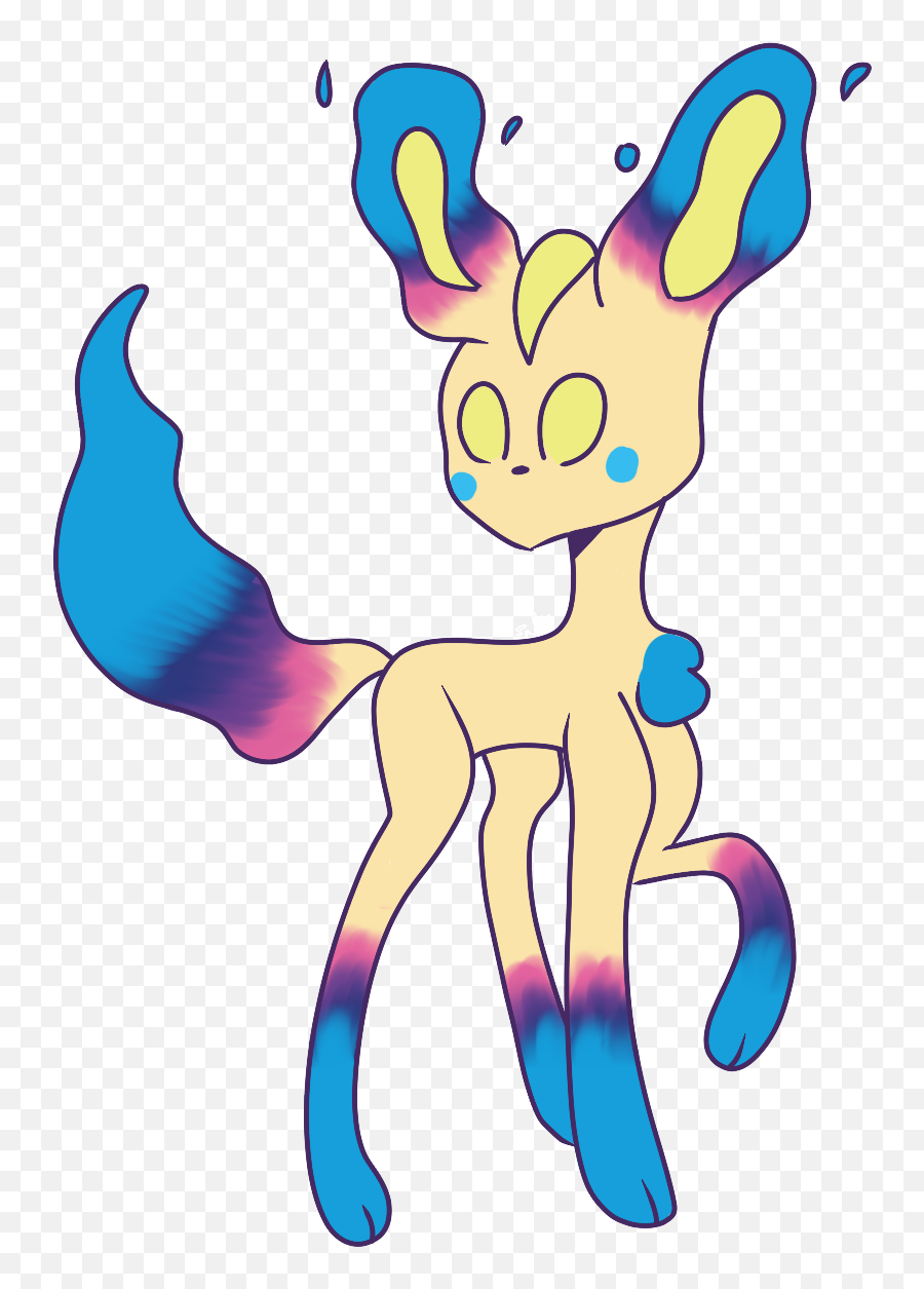 Custom Leafeon - Cosmog Fusion I Was Commissioned To Make Fictional Character Png,Leafeon Transparent