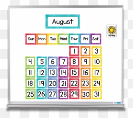 Rainbow Classroom Decor Bundle In 2020 - Classroom Calendar August 2020 Transparent Png,Transparent Classroom
