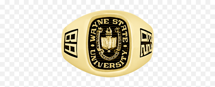 Wayne State University Mens Diplomat Ring - Solid Png,Wayne State Logo