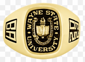 Wayne State University Mens Diplomat Ring - Solid Png,Wayne State Logo
