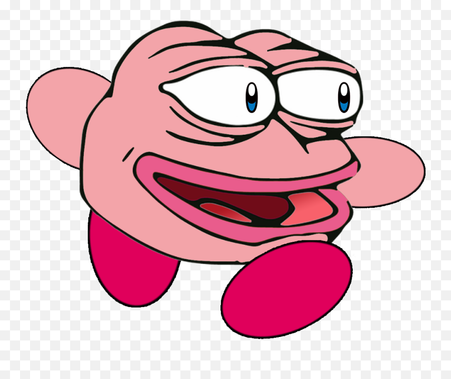 Download Super Rare Kirby Pepe - Kirby Pepe Png Image With Good Discord Pfp,Pepe Face Png