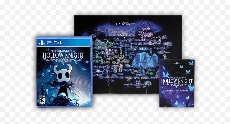 Hollow Knight Standard Edition - Hallownest Map Poster Png,Hollow Knight Transparent