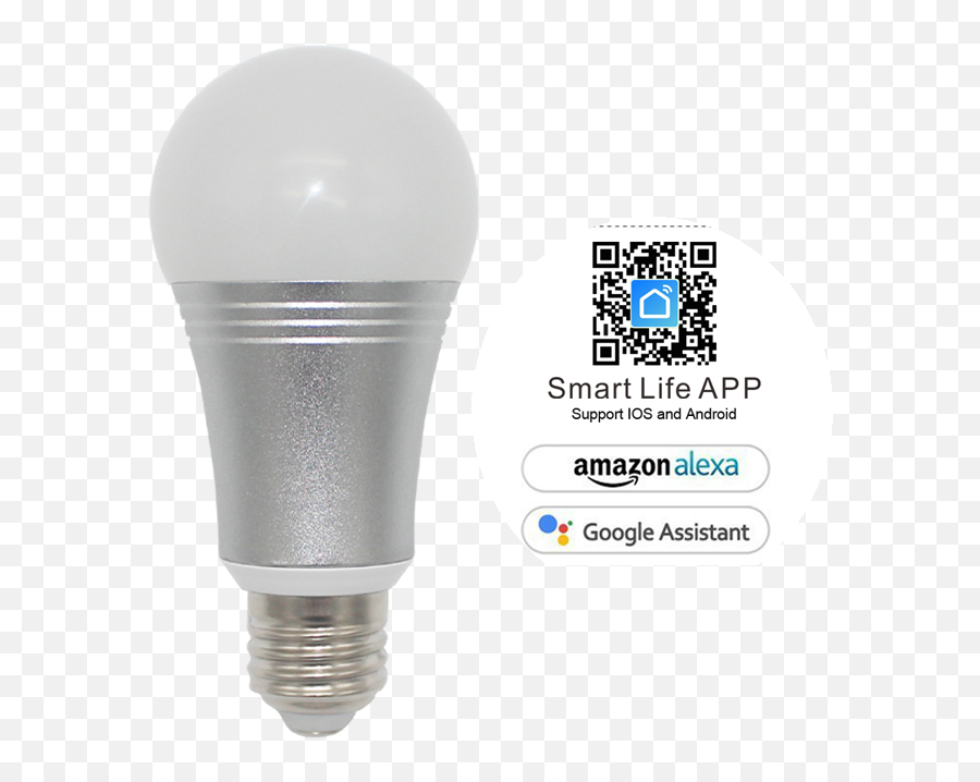 5w 7w Wifi Bulb Light Works With Google Home Assistant Mobile App Smart Led - Buy Led Work Light Redsmart Led Light Cct Rgbwdownload Android Amazon Png,Lightworks Icon