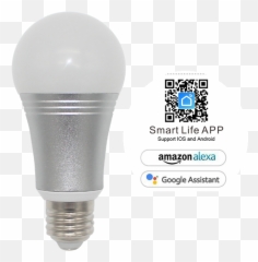 5w 7w Wifi Bulb Light Works With Google Home Assistant Mobile App Smart Led - Buy Led Work Light Redsmart Led Light Cct Rgbwdownload Android Amazon Png,Lightworks Icon