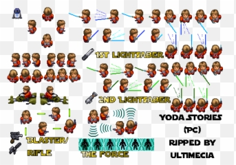 Pc Computer - Yoda Stories Luke Skywalker The Spriters Dot png