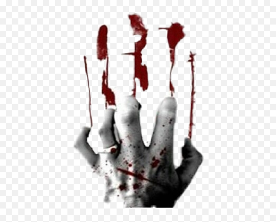 Scary Hand Halloween Handprint Blood Gruesome Creepy - Hiper Cabuloso Png,Blood Hand Png