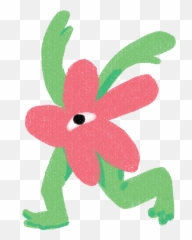 Happy Dancing Flower - Dot png