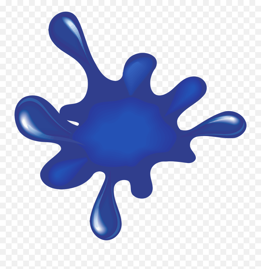 Download Free Png Blue Paint Splat - Dlpngcom Paint Splat Clipart,Blue Paint Png