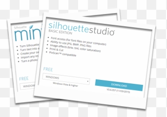 Downloading And Installing Your Silhouette Software - Document png