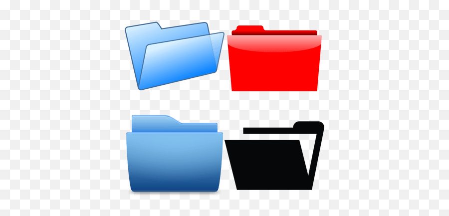 Folder Icons Transparent Png Images - Stickpng Waste Container,Blue File Icon On Folders