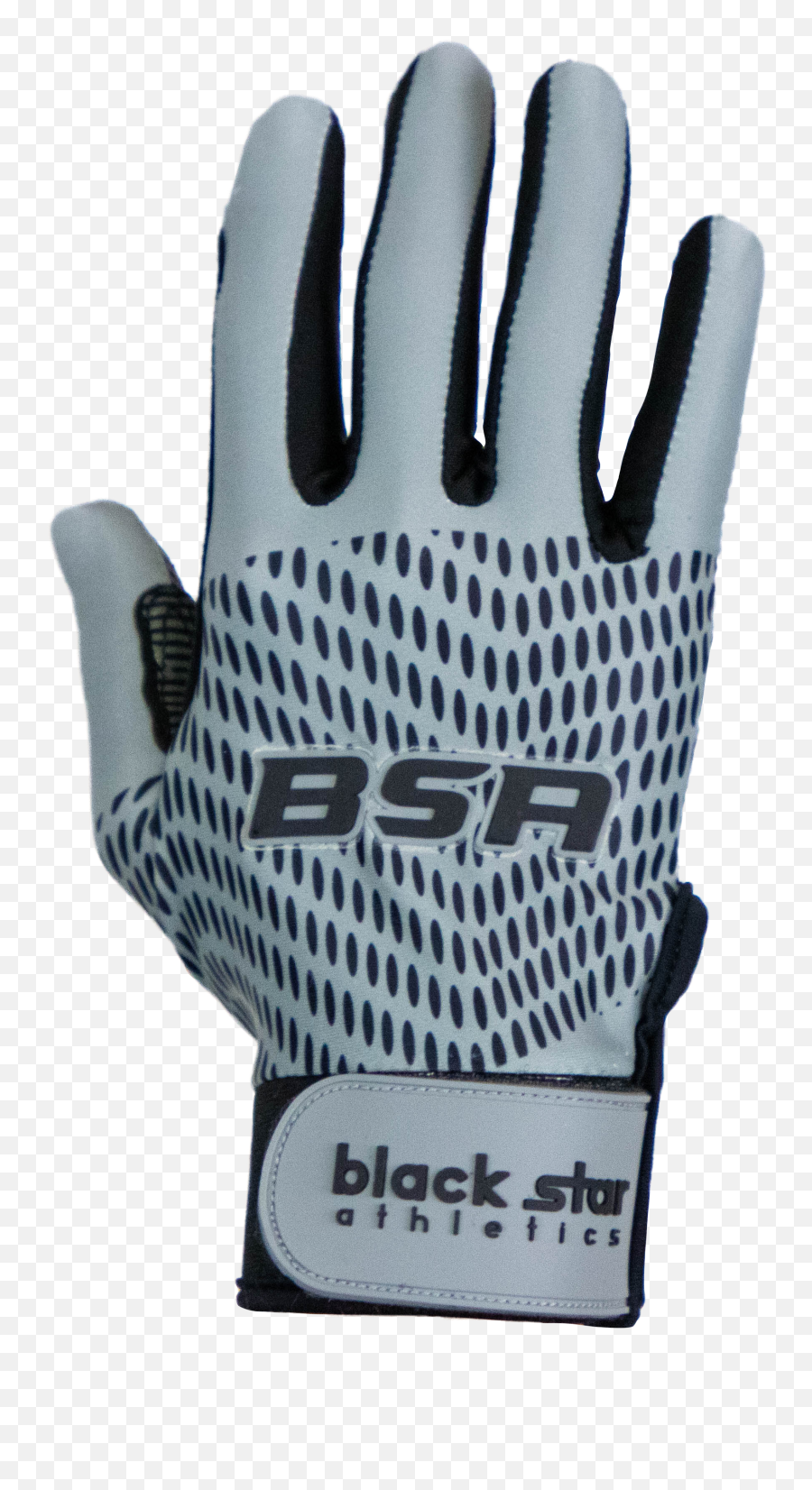 Bsa Silver Black Batting Gloves Blackstar - Safety Glove Png,Icon Motorsports Gloves