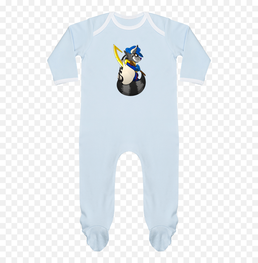 Pyjama Bébé Manches Longues Contrasté Sly Cooper - La Cartoon Png,Sly Cooper Png