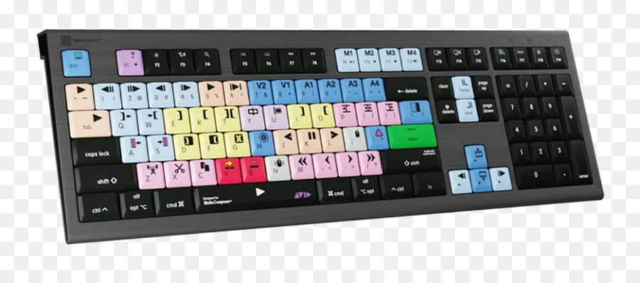 Review Logickeyboardu0027s Astra 2 Backlit Editing Keyboard - Avid Keyboard Png,Avid Media Composer Icon