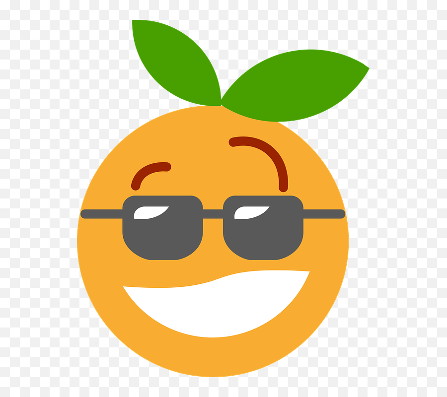 Cool Emoji - Png Orange Cartoon,Cool Emoji Transparent
