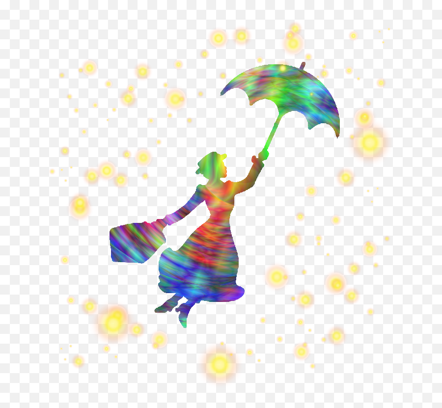 Mary Poppins Stencil Silhouette Art - Silhouette Png,Mary Poppins Icon