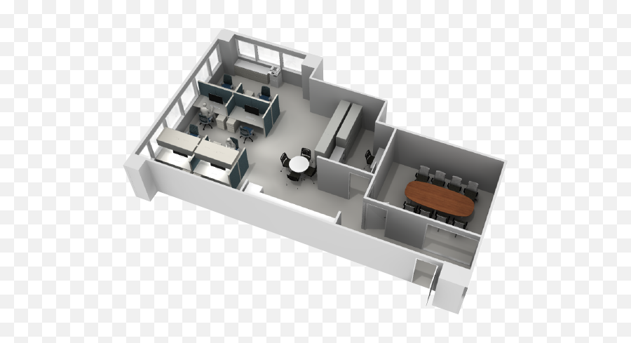 Custom Office Furniture Base - Daizu Inc Png,Office Desk Floor Plan Icon