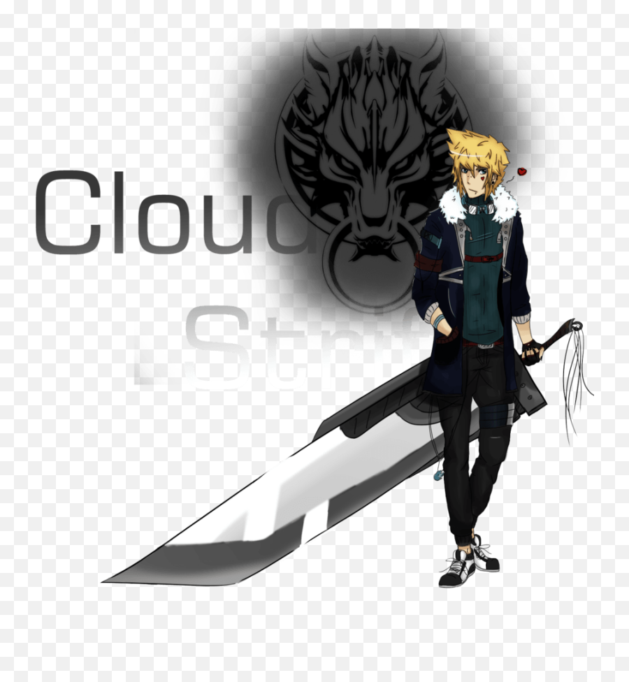 Download Cloud Strife Anime Wallpaper Best Hd - Final Fantasy 7 Wolf Png,Cloud Strife Png