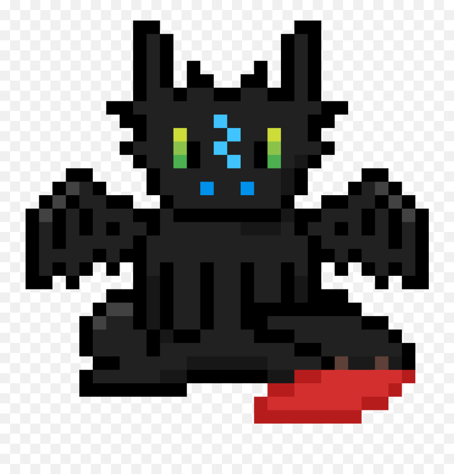 Pixilart - Alpha Toothless By Mintiplite Pixel Art Dr Strange Png,Toothless Png