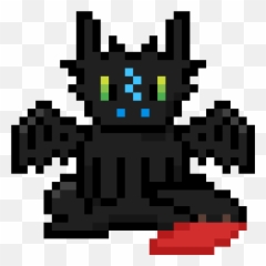 Pixilart - Alpha Toothless By Mintiplite Pixel Art Dr Strange Png,Toothless Png