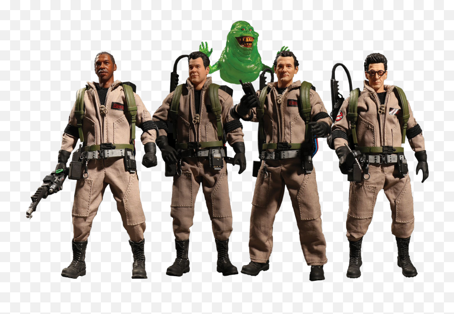 Ghostbusters - One12 Collective 112th Scale Action Figure Deluxe 4pack Mezco One 12 Ghostbusters Png,Ghostbusters Logo Transparent