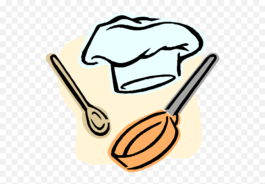 Chef Hat And Utensils Clipart - Cartoon Chef Utensils Png,Chef Hat Transparent