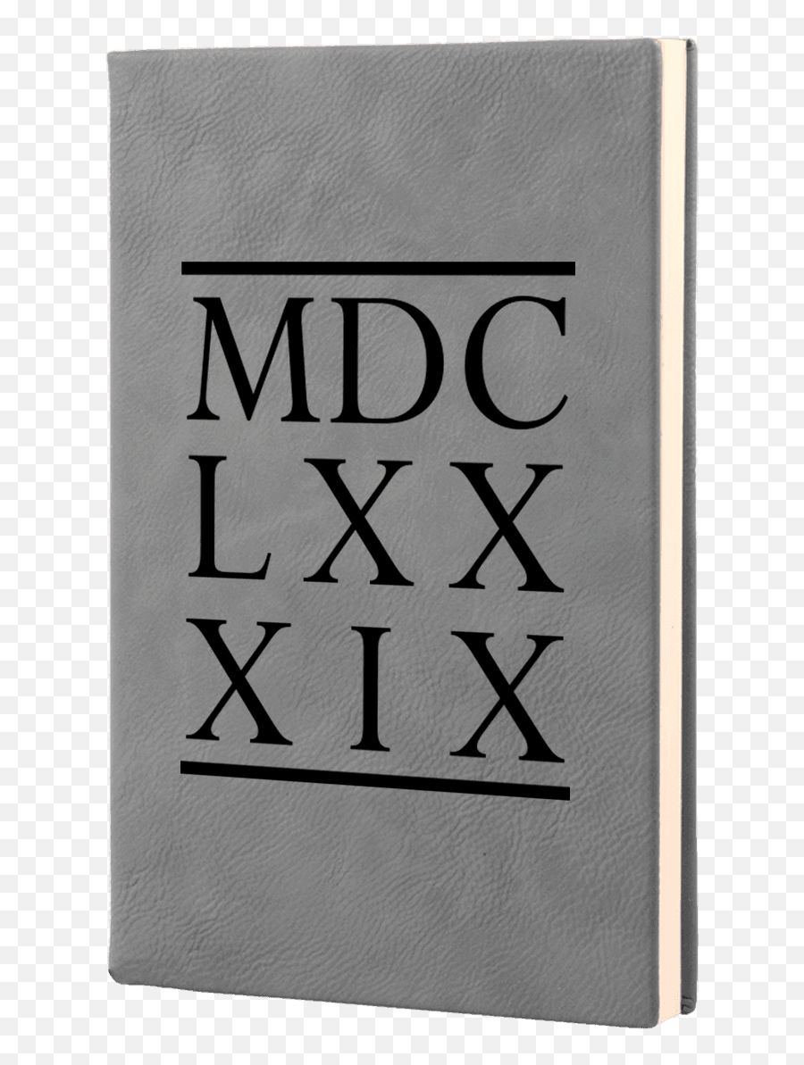 1689 Bcf Roman Numerals Leatherette Hardcover Journal - Number Png,Roman Numerals Png
