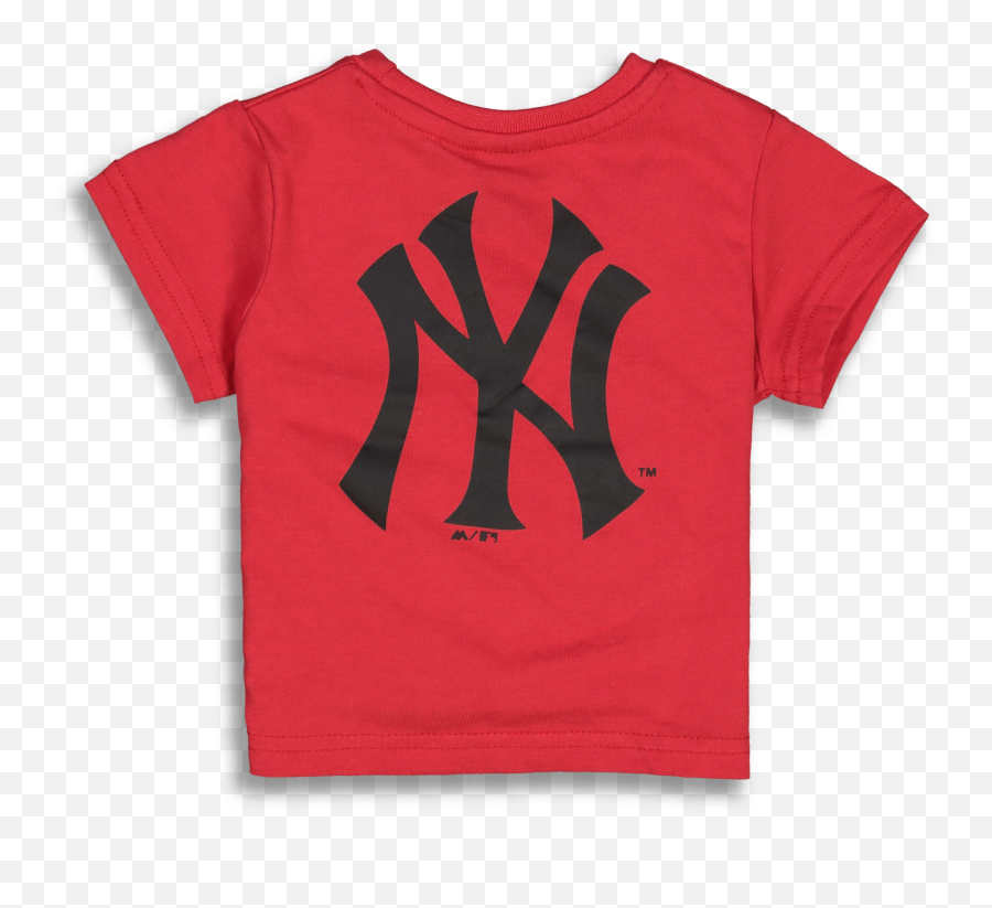 Majestic Athletic Infant New York Yankees Team Logo Tee Red - New York Mets Vs New York Yankees Png,Yankees Logo Transparent