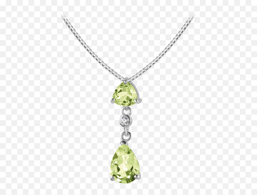 Necklace Sterling Silver With Peridot - Locket Png,Peridot Png