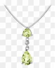 Necklace Sterling Silver With Peridot - Locket Png,Peridot Png