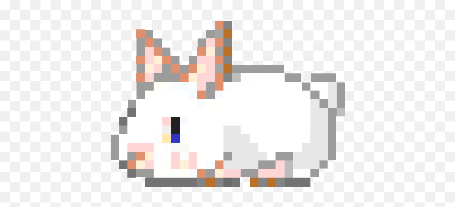 Kawaii Pixels Rabbit Pixel Bunny Transparent Sticker - Pixel Art Kawaii Gif Png,Rabbit Transparent