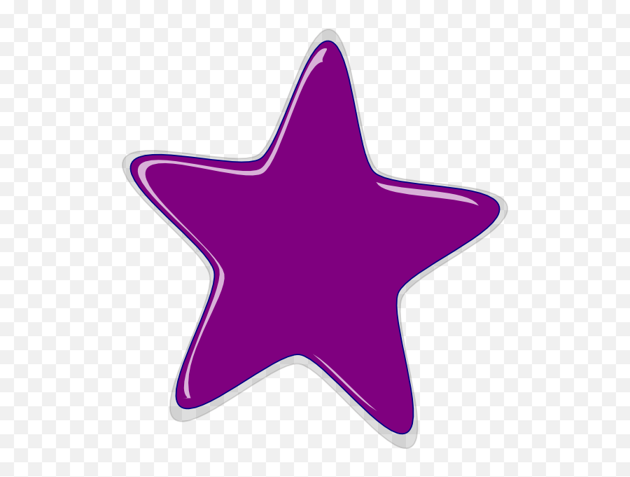 Purple Star Clip Art - Vector Clip Art Online Purple Star Clipart Png,Stars Vector Png