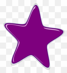 Purple Star Clip Art - vector online Clipart png