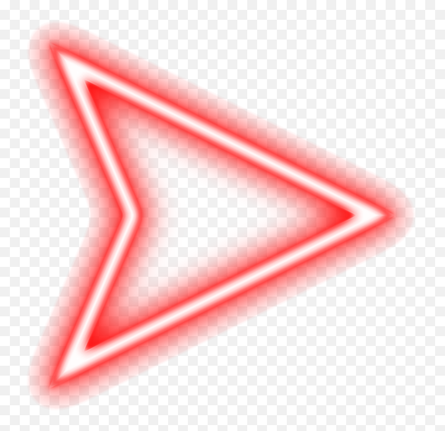 Glow Arrow - Red Neon Triangle Png,Pink Arrow Png