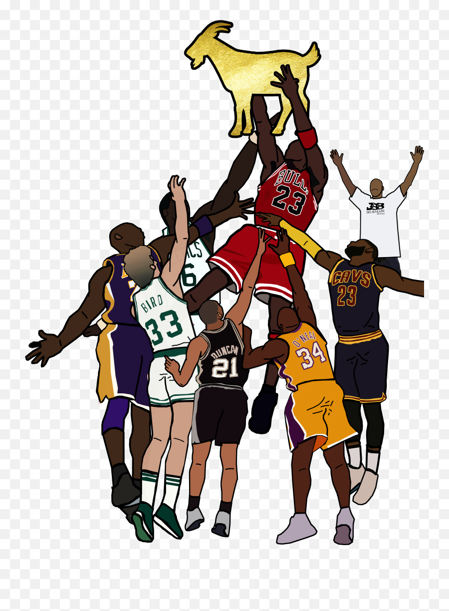 Michael Jordan The Goat Images - Michael Jordan Drawing Hd Png,Nba Logo  Player - free transparent png images 