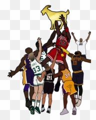 Michael Jordan The Goat Images - Drawing Hd Png