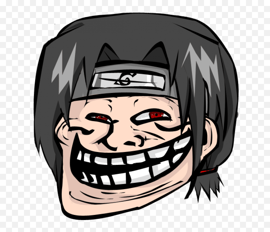 Naruto Troll Face Transparent Png - Anime Troll Face,Meme Faces Png