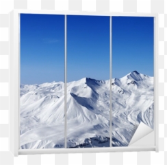 Snow Mountains And Blue Clear Sky Wardrobe Sticker U2022 Pixers We Live To Change - Summit Png,Mountains Transparent