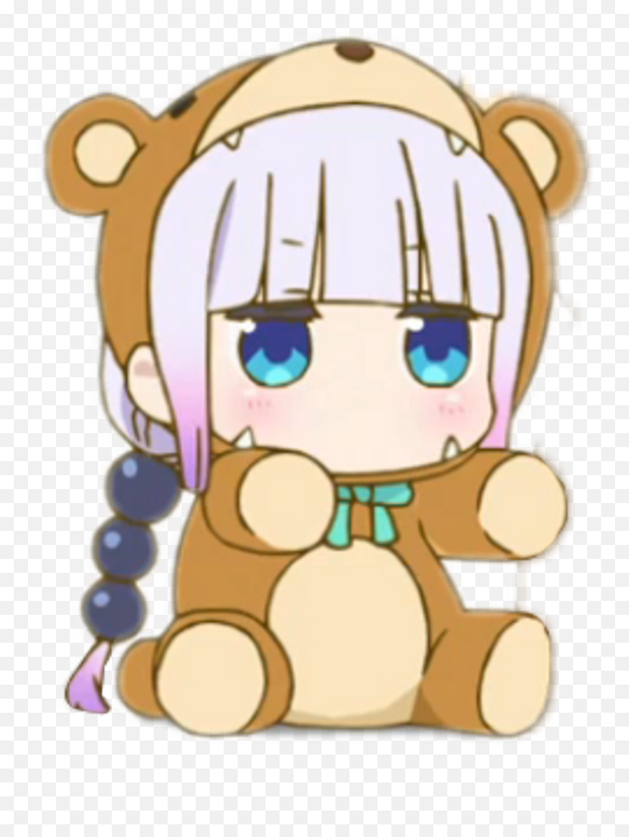Download Kanna Sticker - Anime Loli Bear Full Size Png Kanna Bear,Bear Transparent