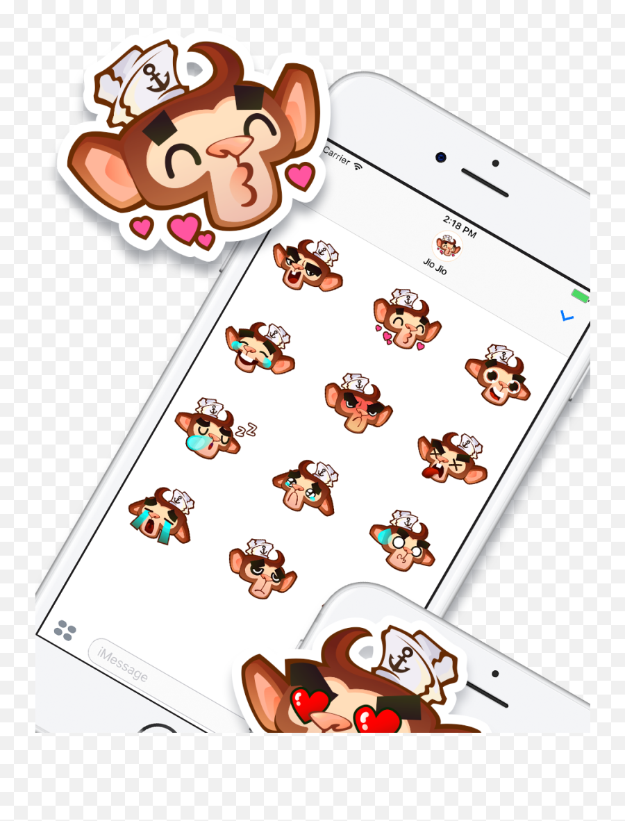 Jiojio Stickers For Imessage - Cartoon Png,Imessage Png