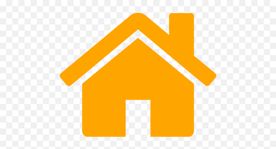 Orange House Icon - Free Orange House Icons House Icon Png,House Png