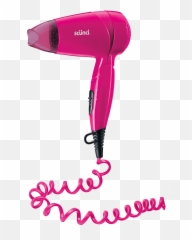 Curly Cord Compact Hair Dryer - Blow Dryer With Long Cable Png,Hair Dryer Png